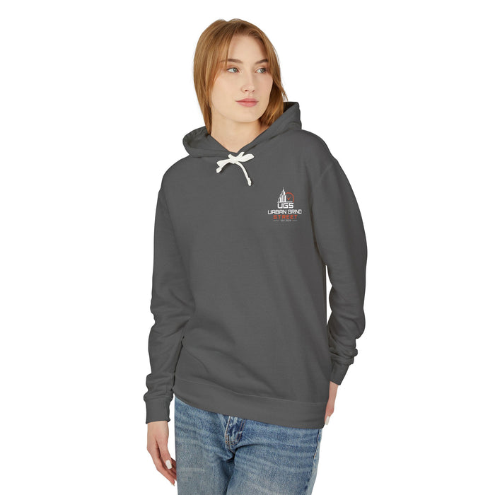 Hoodie — "On the Clock Like the Block" Vintage City Clock Graphic Hoodie