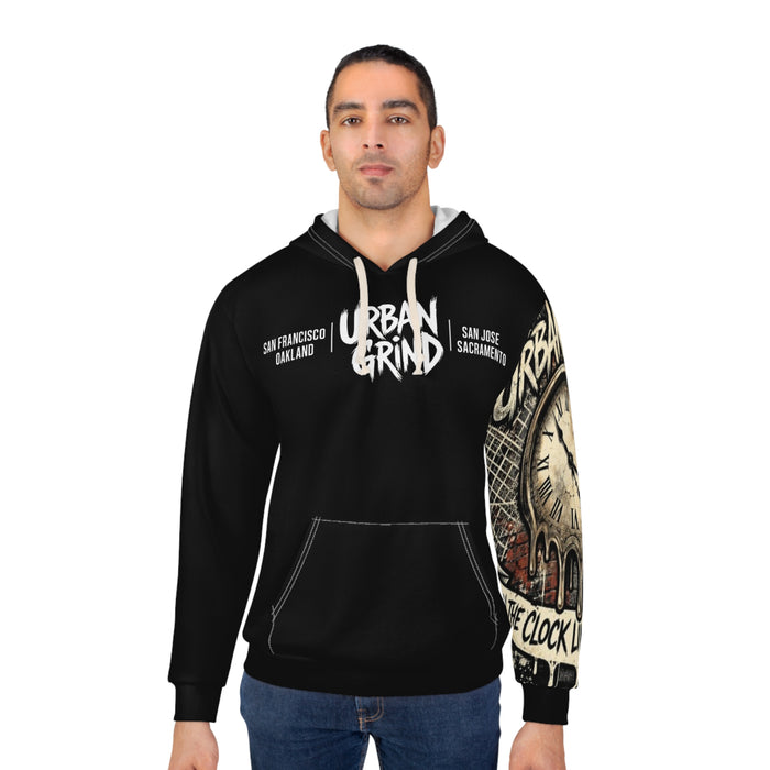 Urban Grind Hoodie — "On the Clock Like the Block" Streetwear Pullover