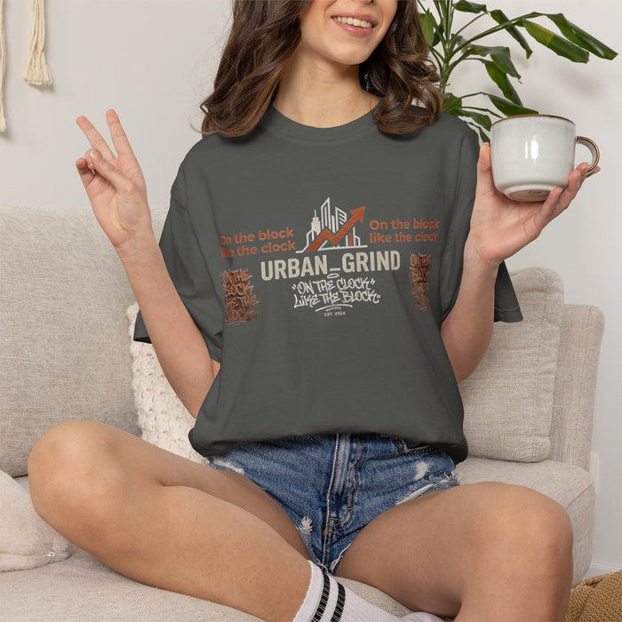 Urban Grind T-Shirt — "On the Block, Like the Clock" Streetwear Tee