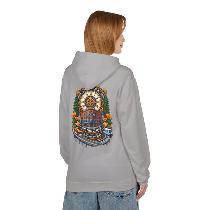 On the Clock Hoodie — Retro Clockhouse Workwear Pullover