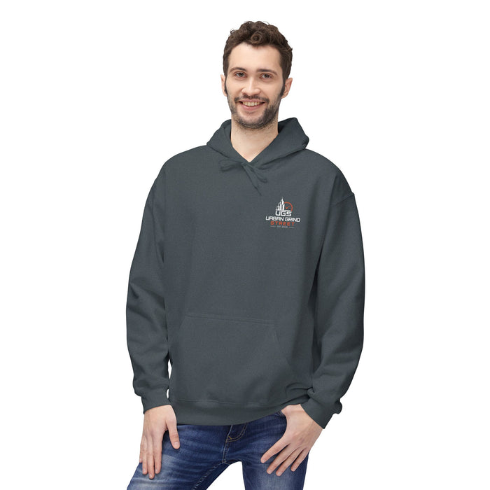 On the Clock Hoodie — Retro Clockhouse Workwear Pullover
