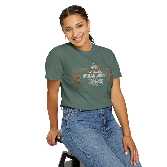 Urban Grind T-Shirt — "On the Block, Like the Clock" Streetwear Tee