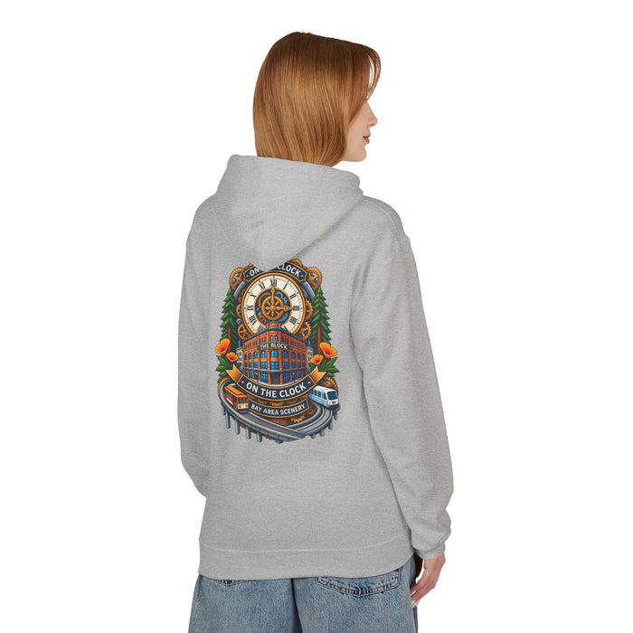 On the Clock Hoodie — Retro Clockhouse Workwear Pullover