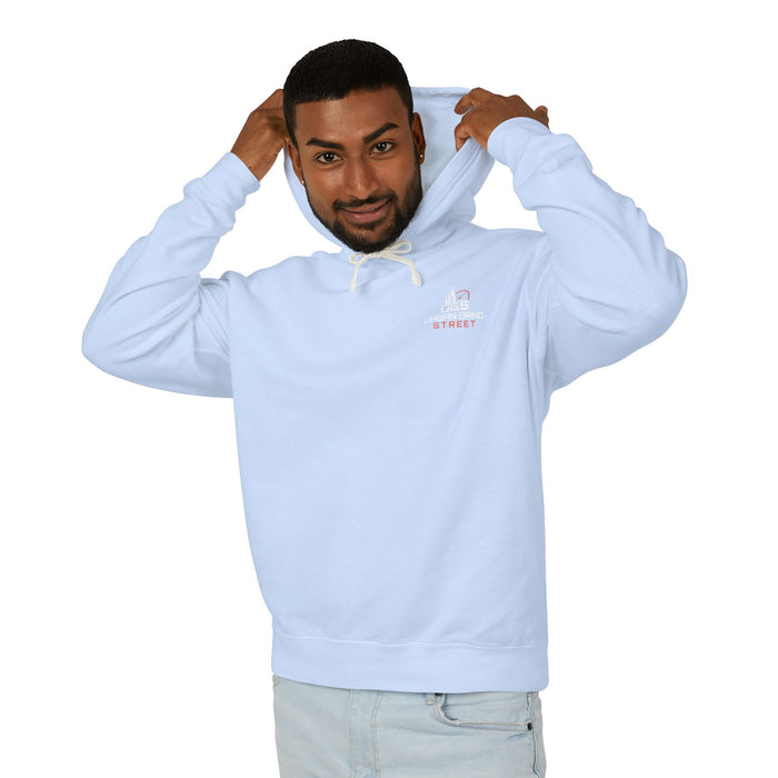 Hoodie — "On the Clock Like the Block" Vintage City Clock Graphic Hoodie