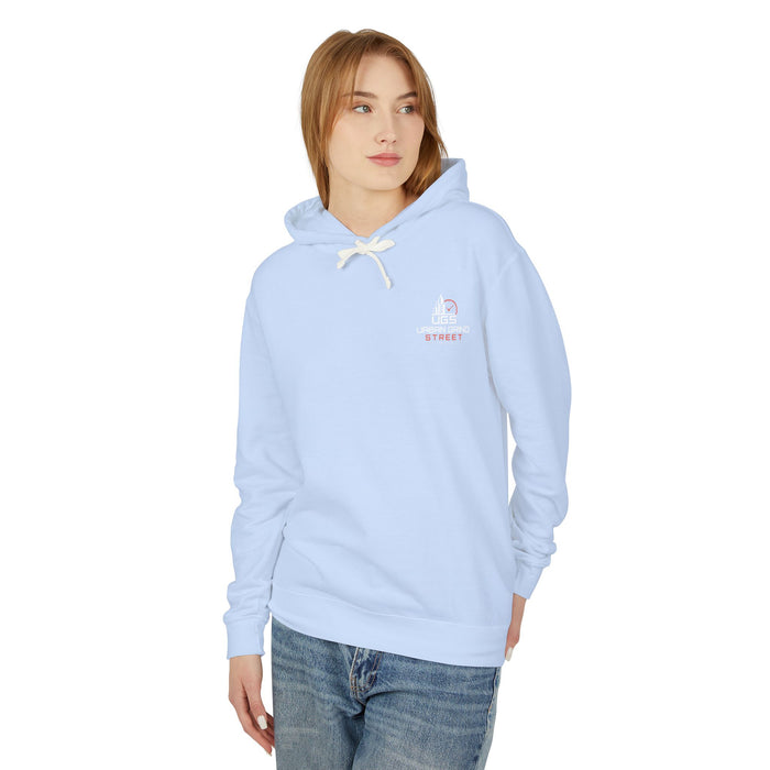 Hoodie — "On the Clock Like the Block" Vintage City Clock Graphic Hoodie