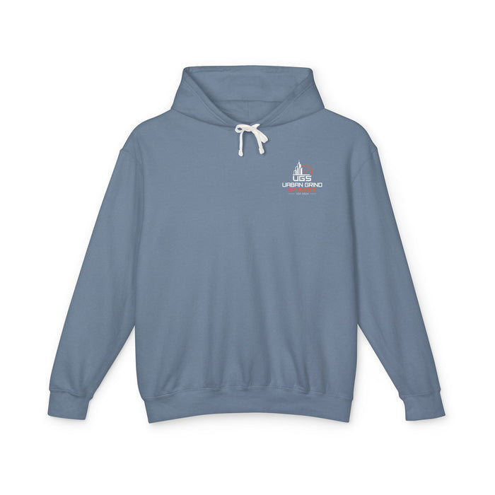 Hoodie — "On the Clock Like the Block" Vintage City Clock Graphic Hoodie