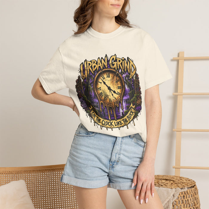 Urban Grind Graphic Tee — "On the Clock Like the Boss" Streetwear T-Shirt