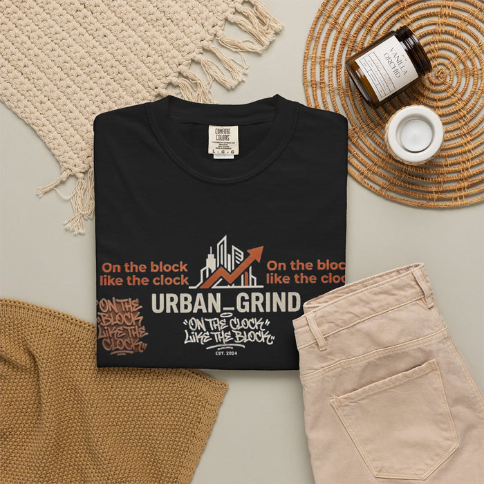 Urban Grind T-Shirt — "On the Block, Like the Clock" Streetwear Tee