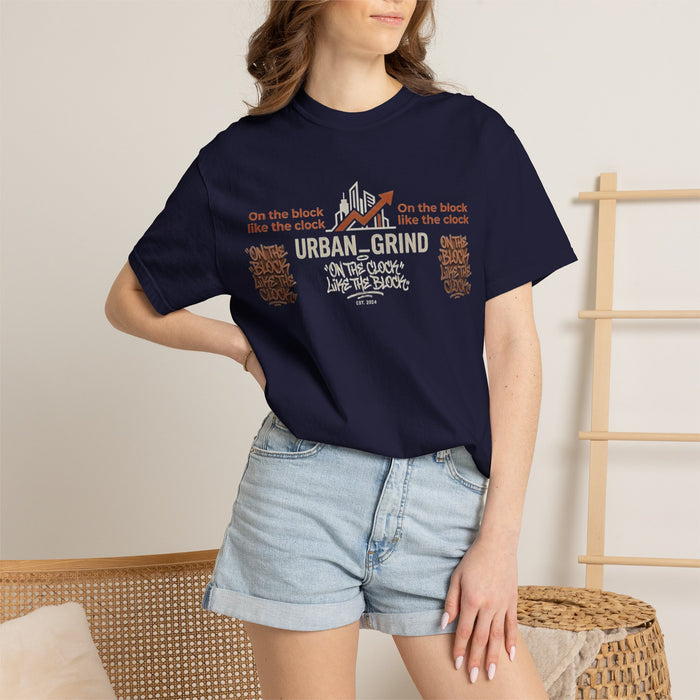 Urban Grind T-Shirt — "On the Block, Like the Clock" Streetwear Tee