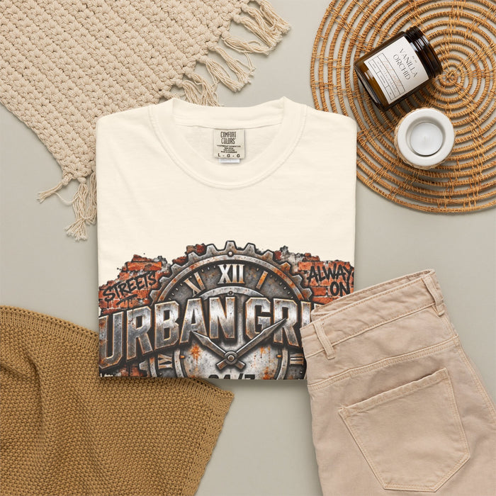 Urban Grind 24/7 Graphic T-Shirt — Industrial Motorcycle Streetwear Tee