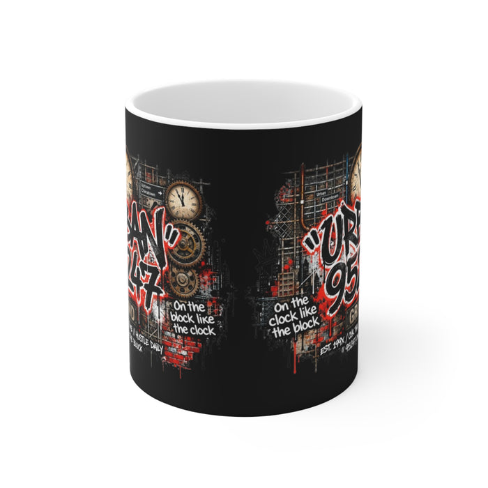 Urban 95247 Grind Mug — Street Art Clock Graphic 11oz