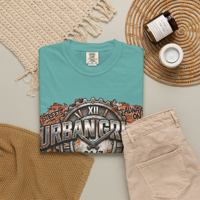 Urban Grind 24/7 Graphic T-Shirt — Industrial Motorcycle Streetwear Tee