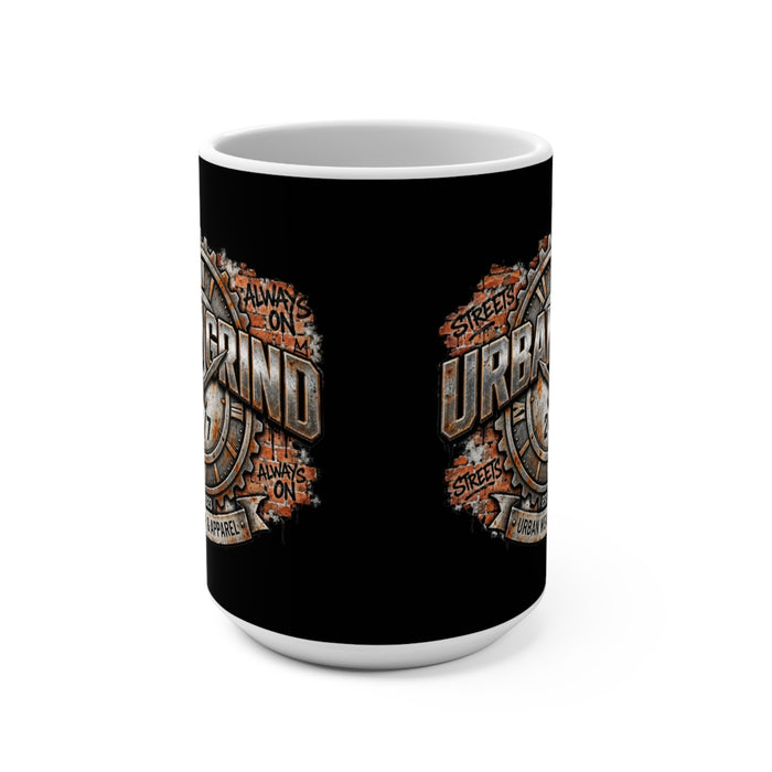 Urban Grind 24/7 Coffee Mug — Industrial Streetwear Graphic 15oz