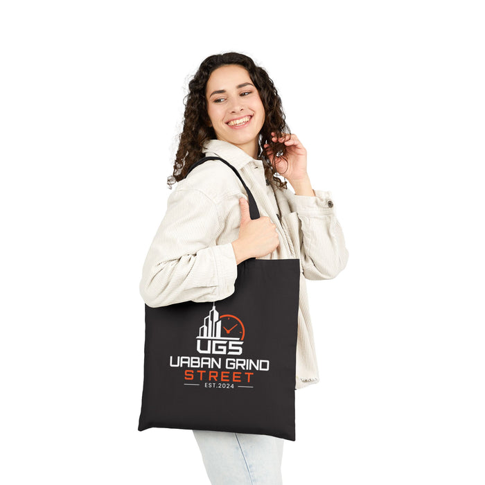 Urban Grind Street Cotton Tote Bag — 'UGS' Logo Canvas Shopper