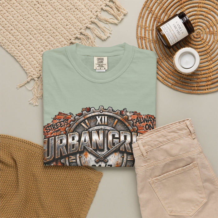 Urban Grind 24/7 Graphic T-Shirt — Industrial Motorcycle Streetwear Tee