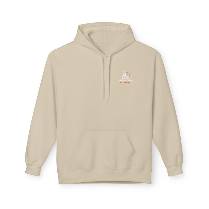 On the Clock Hoodie — Retro Clockhouse Workwear Pullover