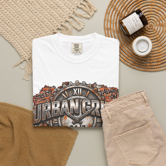 Urban Grind 24/7 Graphic T-Shirt — Industrial Motorcycle Streetwear Tee