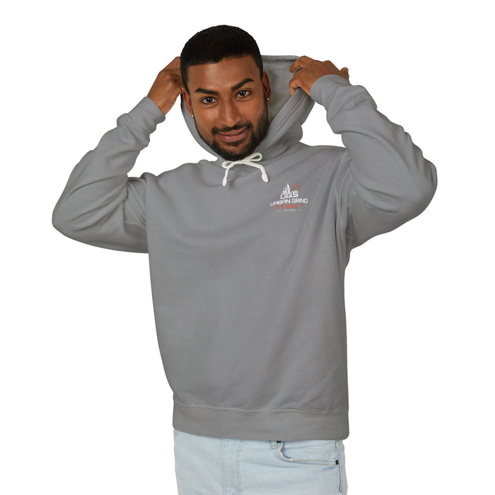 Hoodie — "On the Clock Like the Block" Vintage City Clock Graphic Hoodie