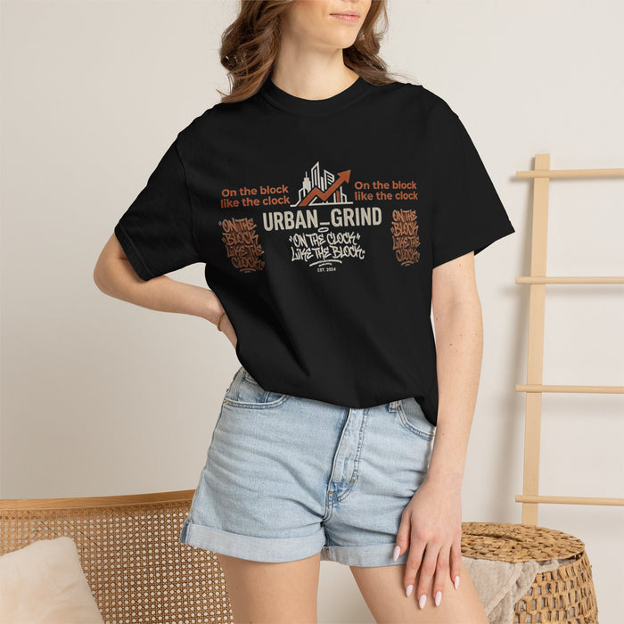 Urban Grind T-Shirt — "On the Block, Like the Clock" Streetwear Tee