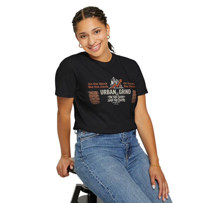 Urban Grind T-Shirt — "On the Block, Like the Clock" Streetwear Tee