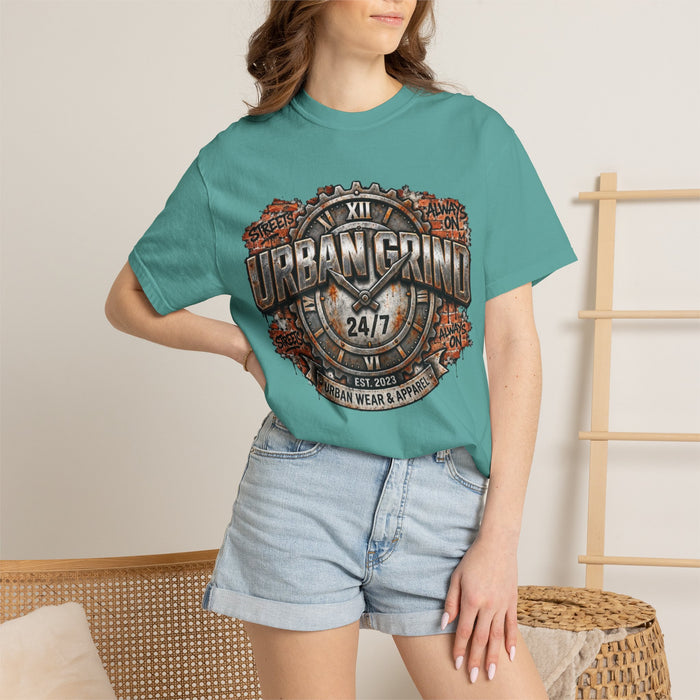 Urban Grind 24/7 Graphic T-Shirt — Industrial Motorcycle Streetwear Tee