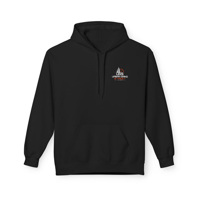 On the Clock Hoodie — Retro Clockhouse Workwear Pullover