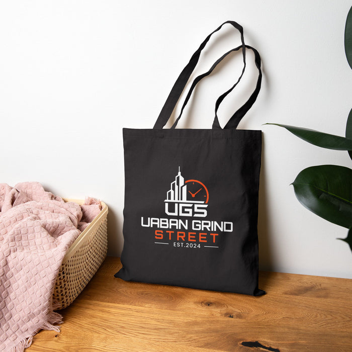 Urban Grind Street Cotton Tote Bag — 'UGS' Logo Canvas Shopper