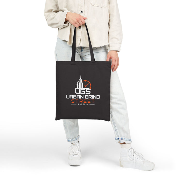 Urban Grind Street Cotton Tote Bag — 'UGS' Logo Canvas Shopper