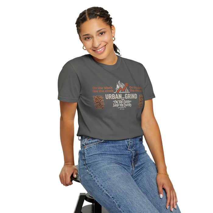 Urban Grind T-Shirt — "On the Block, Like the Clock" Streetwear Tee