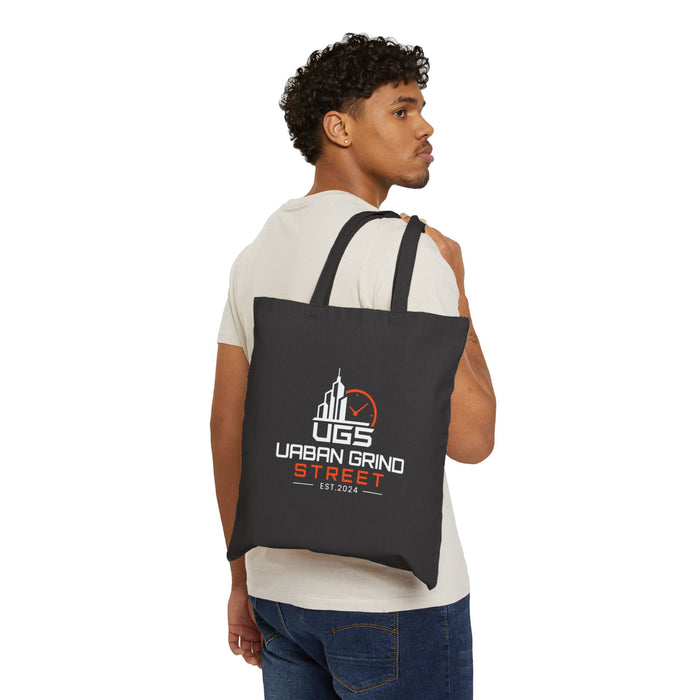 Urban Grind Street Cotton Tote Bag — 'UGS' Logo Canvas Shopper