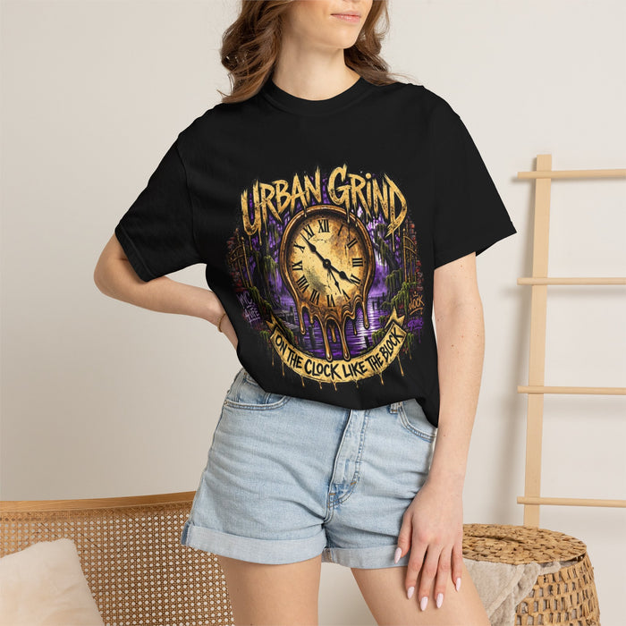 Urban Grind Graphic Tee — "On the Clock Like the Boss" Streetwear T-Shirt