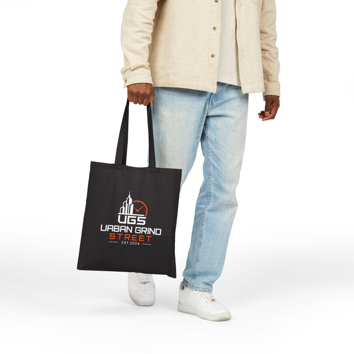 Urban Grind Street Cotton Tote Bag — 'UGS' Logo Canvas Shopper