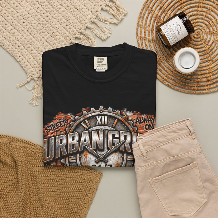 Urban Grind 24/7 Graphic T-Shirt — Industrial Motorcycle Streetwear Tee