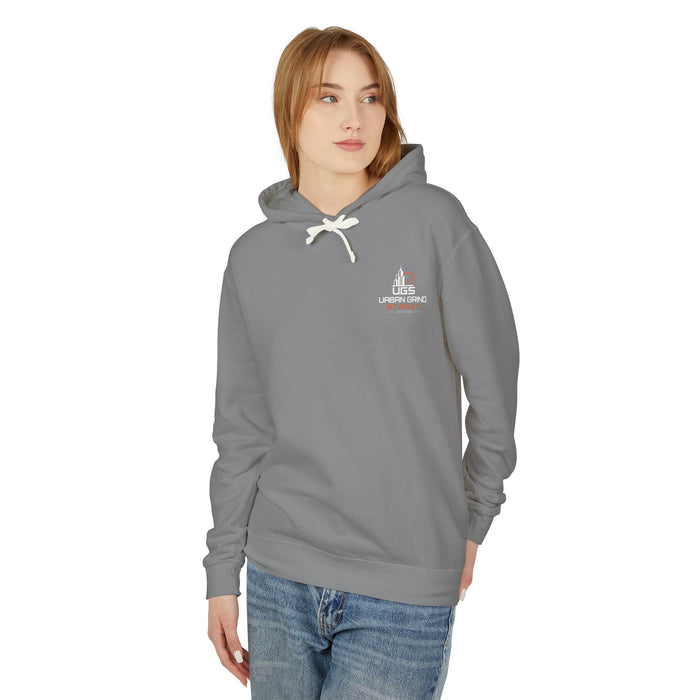 Hoodie — "On the Clock Like the Block" Vintage City Clock Graphic Hoodie