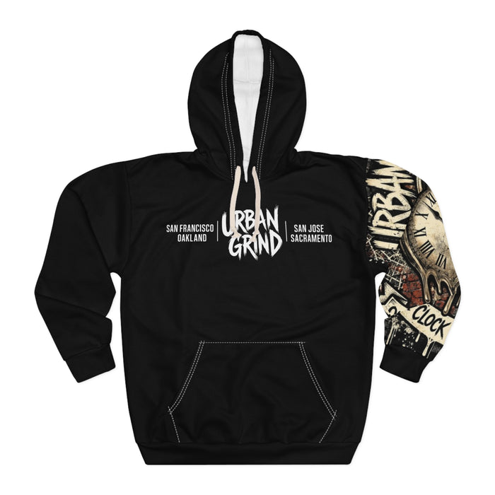Urban Grind Hoodie — "On the Clock Like the Block" Streetwear Pullover