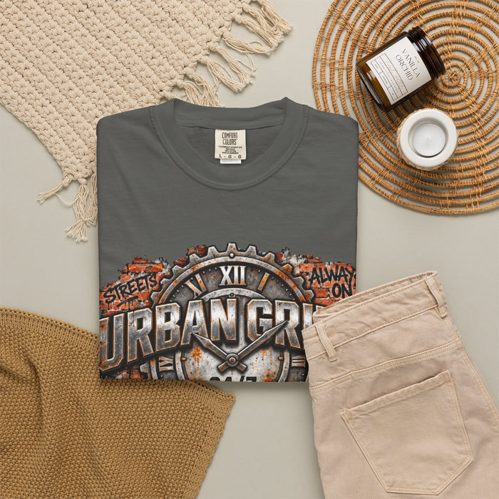 Urban Grind 24/7 Graphic T-Shirt — Industrial Motorcycle Streetwear Tee