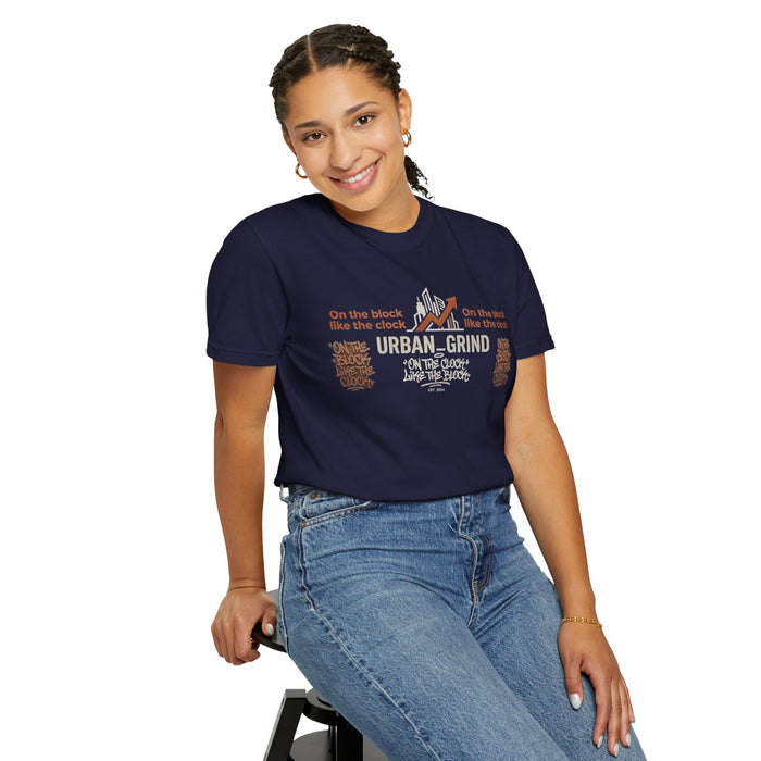 Urban Grind T-Shirt — "On the Block, Like the Clock" Streetwear Tee